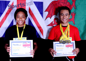 Amber Anning and Radix Mulawarman - Sportshall Ambassadors